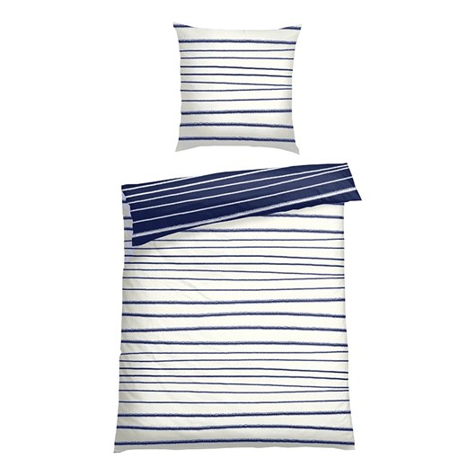 Schiesser Komplet pościeli renforcé "Wesley" w kolorze niebieskim - id: 16174547 - marki Schiesser - 176401550 Schiesser Komplet pościeli renforcé "Wesley" w kolorze niebieskim ze sklepu Limango Polska w kategorii Pościele - zdjęcie 176401550