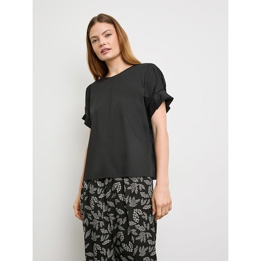 TAIFUN Bluzka w kolorze czarnym Taifun 48 wyprzedaż Limango Polska