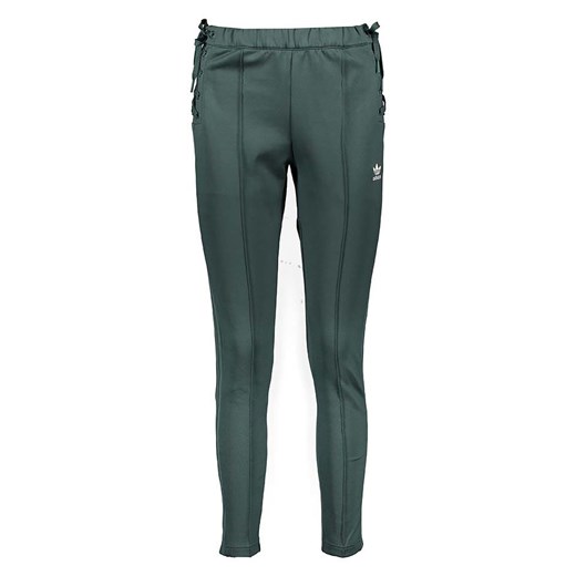 adidas Spodnie dresowe w kolorze zielonym ze sklepu Limango Polska w kategorii Spodnie damskie - zdjęcie 176407534