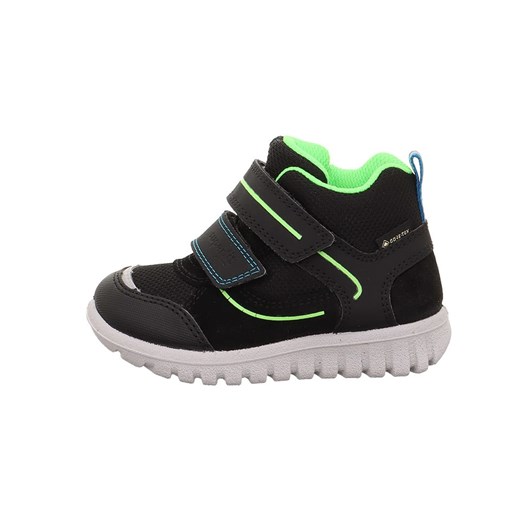 superfit Skórzane sneakersy "Sport 7" w kolorze czarno-zielonym Superfit 28 okazyjna cena Limango Polska