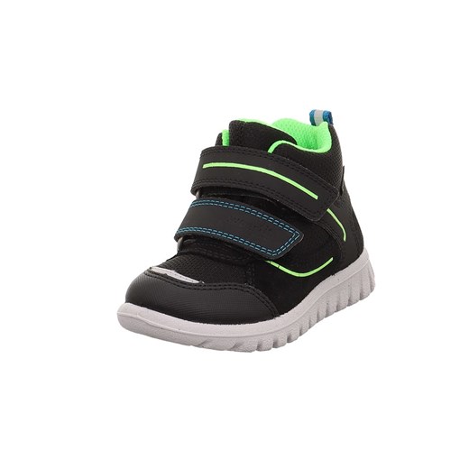 superfit Skórzane sneakersy "Sport 7" w kolorze czarno-zielonym Superfit 32 Limango Polska okazja