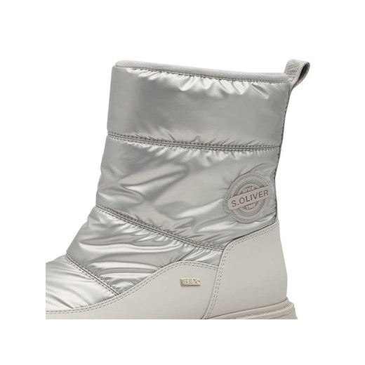 s.Oliver Botki zimowe w kolorze srebrnym 38 okazja Limango Polska