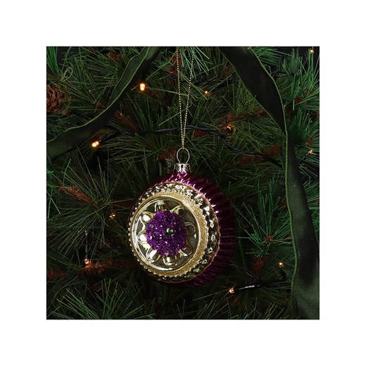 Kersten Bombki (2 szt.) w kolorze fioletowo-złotym - 9 x 9 x 6 cm Kersten onesize wyprzedaż Limango Polska