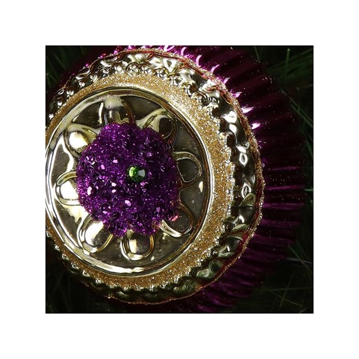 Kersten Bombki (2 szt.) w kolorze fioletowo-złotym - 9 x 9 x 6 cm Kersten onesize promocja Limango Polska