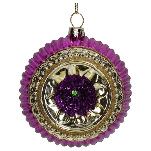 Kersten Bombki (2 szt.) w kolorze fioletowo-złotym - 9 x 9 x 6 cm Kersten onesize wyprzedaż Limango Polska