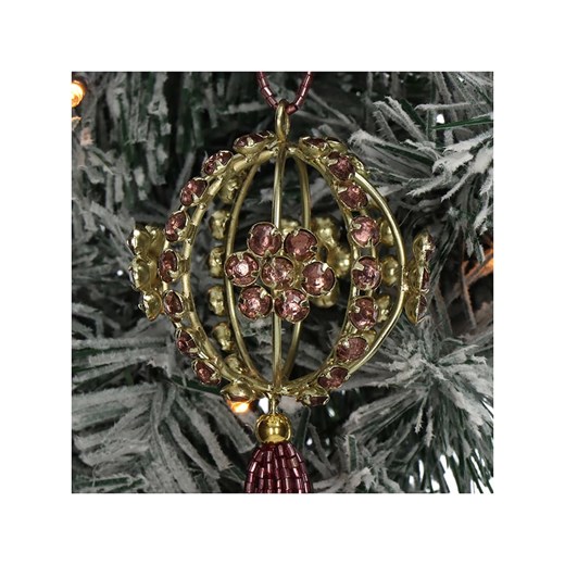 Kersten Zawieszki dekoracyjne (4 szt.) w kolorze różowym - 23 x Ø 6 cm Kersten onesize okazyjna cena Limango Polska