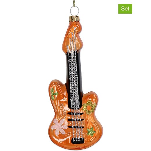 Kersten Bombki (2 szt.) "Retro Guitar" w kolorze pomarańczowym - wys. 14,9 cm - id: 16296324 - marki Kersten - 176410083 Kersten Bombki (2 szt.) "Retro Guitar" w kolorze pomarańczowym - wys. 14,9 cm ze sklepu Limango Polska w kategorii Dekoracje bożonarodzeniowe - zdjęcie 176410083