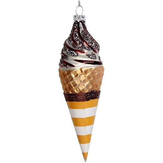 Kersten Bombka "Chocolate Icecream" w kolorze złoto-brązowym - wys. 15,7 cm - id: 16296331 - marki Kersten - 176410090 Kersten Bombka "Chocolate Icecream" w kolorze złoto-brązowym - wys. 15,7 cm ze sklepu Limango Polska w kategorii Dekoracje bożonarodzeniowe - zdjęcie 176410090
