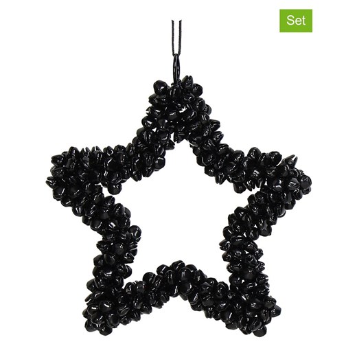 Kersten Zawieszki dekoracyjne (2 szt.) &quot;Star&quot; w kolorze czarnym - 14 x 14 cm ze sklepu Limango Polska w kategorii Dekoracje bożonarodzeniowe - zdjęcie 176410102