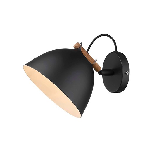 Halo Design Lampa ścienna &quot;Ärhus&quot; w kolorze czarnym - wys. 14 x Ø 18 cm ze sklepu Limango Polska w kategorii Lampy ścienne - zdjęcie 176411170