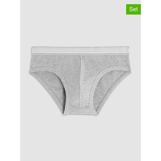 COTONELLA Slipy (2 pary) w kolorze szarym ze sklepu Limango Polska w kategorii Majtki męskie - zdjęcie 176411664