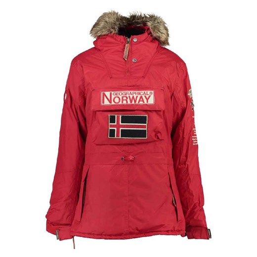 Geographical Norway Parka &quot;Boomera&quot; w kolorze czerwonym ze sklepu Limango Polska w kategorii Kurtki damskie - zdjęcie 176412084