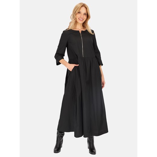 Czarna sukienka maxi odcinana w pasie L'AF Wanda ze sklepu Eye For Fashion w kategorii Sukienki - zdjęcie 176412593
