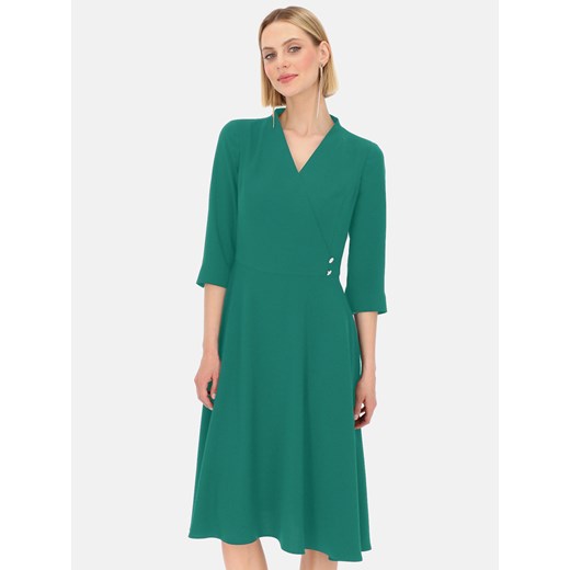 Zielona sukienka elegancka Potis & Verso Harmoni ze sklepu Eye For Fashion w kategorii Sukienki - zdjęcie 176412683