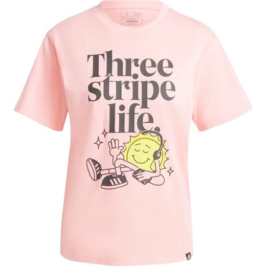Koszulka damska Positivity Graphic Adidas ze sklepu SPORT-SHOP.pl w kategorii Bluzki damskie - zdjęcie 176415172