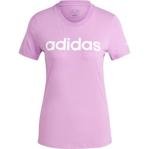 Koszulka damska Loungewear Essentials Slim Logo Tee Adidas ze sklepu SPORT-SHOP.pl w kategorii Bluzki damskie - zdjęcie 176416274