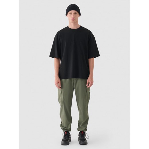 Męski t-shirt basic Outhorn OTHWAW24TTSHM2365 - czarny Outhorn L okazja Sportstylestory.com