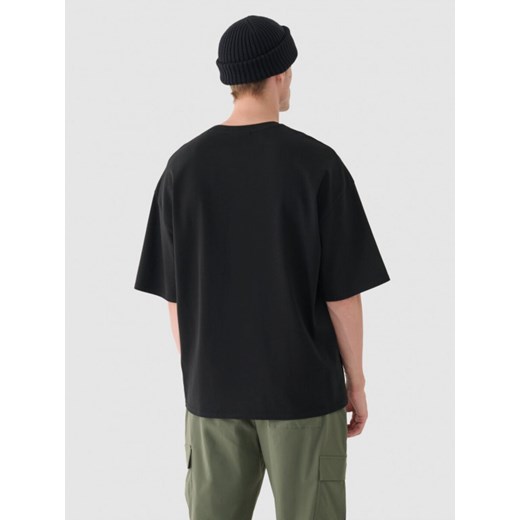Męski t-shirt basic Outhorn OTHWAW24TTSHM2365 - czarny Outhorn L Sportstylestory.com wyprzedaż