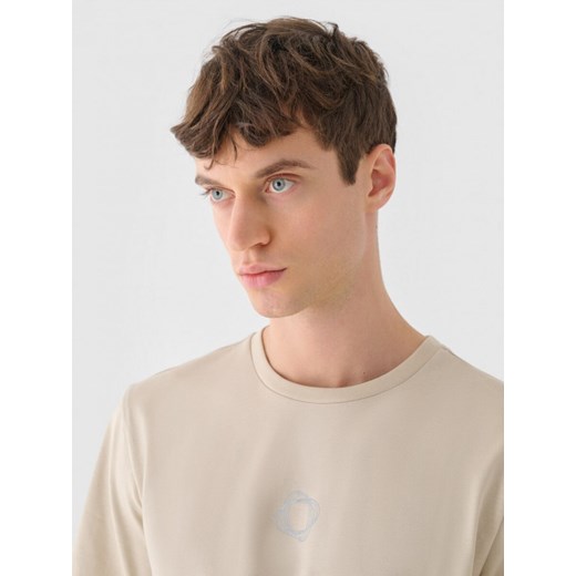 Męski t-shirt z nadrukiem Outhorn OTHWAW24TTSHM2435 - czarny Outhorn XL wyprzedaż Sportstylestory.com