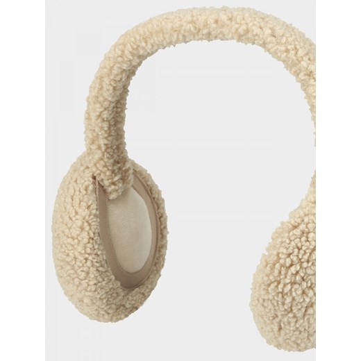 Nauszniki sherpa damskie - kremowe Outhorn One-size Sportstylestory.com