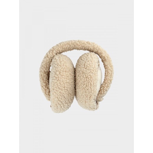 Nauszniki sherpa damskie - kremowe Outhorn One-size Sportstylestory.com