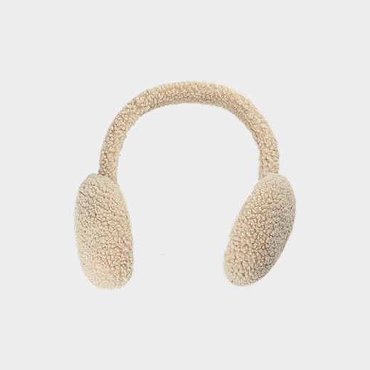 Nauszniki sherpa damskie - kremowe Outhorn One-size Sportstylestory.com