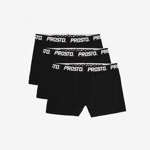 Męskie bokserki (3-pack) Prosto Boxers - czarne XXL Sportstylestory.com