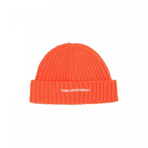 Czapka zimowa uniseks Puma Sportwear Fisherman Beanie - beżowa ze sklepu Sportstylestory.com w kategorii Czapki zimowe damskie - zdjęcie 176424913