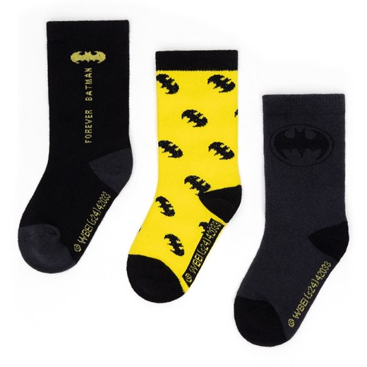 Skarpetki Batman ACCCS-AW24-223WBBAT (3-PACK) ze sklepu ccc.eu w kategorii Skarpetki dziecięce - zdjęcie 176429744