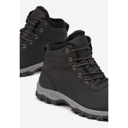 Czarno-Szare Trapery Argea 46 okazyjna cena born2be.pl