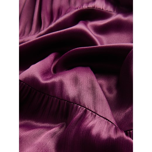 Reserved - Sukienka z wycięciem na plecach - mahoniowy Reserved L Reserved