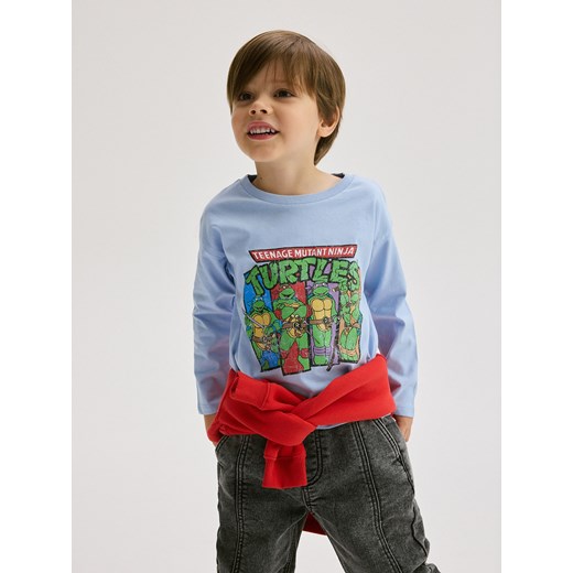 Reserved - Koszulka Wojownicze Żółwie Ninja - jasnoniebieski ze sklepu Reserved w kategorii T-shirty chłopięce - zdjęcie 176432370