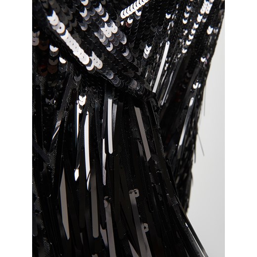 Reserved - Połyskująca marynarka z cekinami - czarny Reserved M/L Reserved