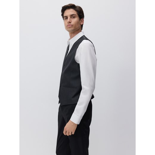 Reserved - Bawełniana koszula slim fit - biały Reserved L Reserved