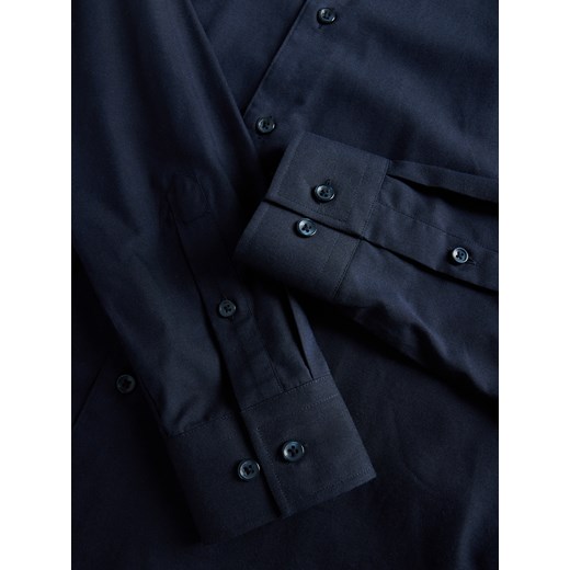 Reserved - Koszula slim z lyocellem - granatowy Reserved XXL Reserved
