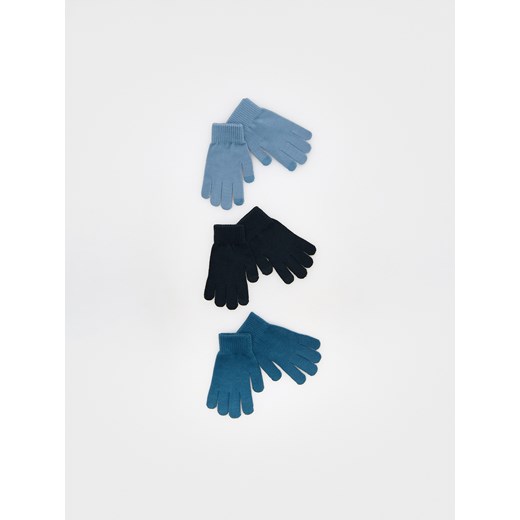 Reserved - Rękawiczki TouchScreen 3 pack - niebieski ze sklepu Reserved w kategorii Rękawiczki dziecięce - zdjęcie 176434144
