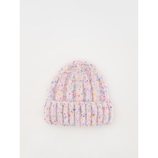 Reserved - Dzianinowa czapka z domieszką wełny - lawendowy Reserved 9-13 lat Reserved