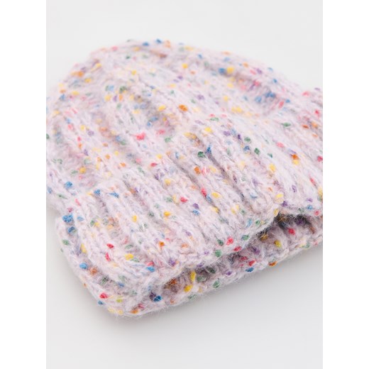 Reserved - Dzianinowa czapka z domieszką wełny - lawendowy Reserved 5-9 lat Reserved