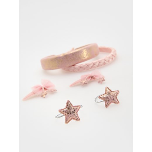 Reserved - Zestaw opasek i spinek do włosów - pastelowy róż ze sklepu Reserved w kategorii Akcesoria dziecięce - zdjęcie 176434510