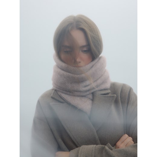 Reserved - Szalik z dodatkiem wełny - brązowy Reserved ONE SIZE Reserved