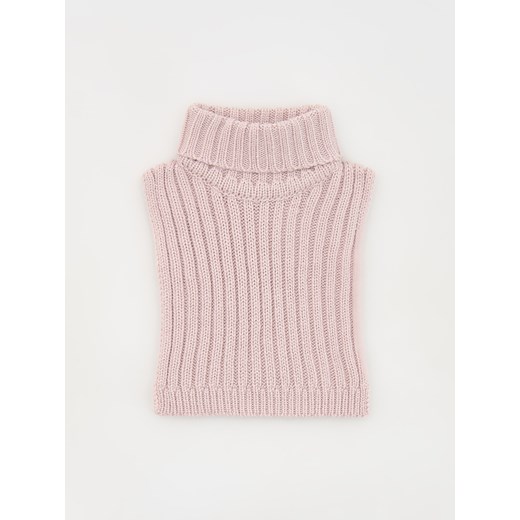 Reserved - Dzianinowy komin z golfem - pastelowy róż Reserved ONE SIZE Reserved