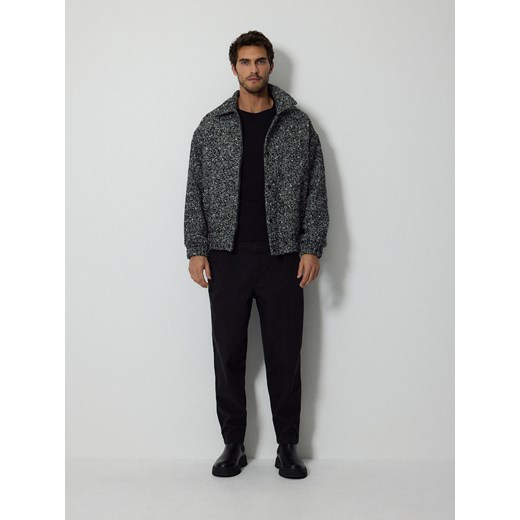 Reserved - Skórzane sztyblety - czarny ze sklepu Reserved w kategorii Buty zimowe męskie - zdjęcie 176435312