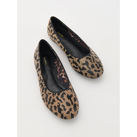 Reserved - Baleriny z błyszczącymi aplikacjami - wielobarwny Reserved 36 Reserved