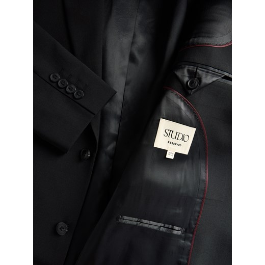 Reserved - Jednorzędowa marynarka z wełną - czarny Reserved 50 Reserved