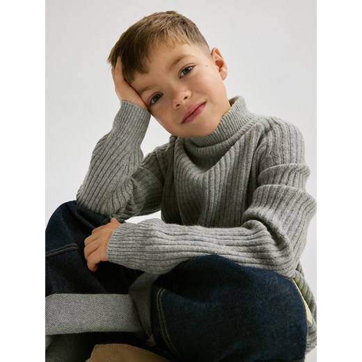 Reserved - Sweter z domieszką wełny - jasnoszary Reserved 146/152 (10-11 lat) Reserved