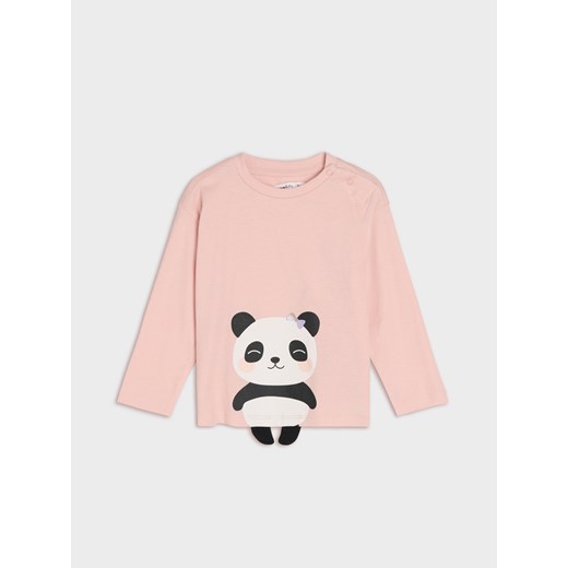 Sinsay - Koszulka z długimi rękawami - różowy Sinsay 80 Sinsay