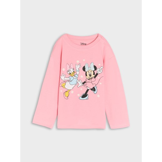 Sinsay - Koszulka z długimi rękawami Disney - różowy Sinsay 86 Sinsay
