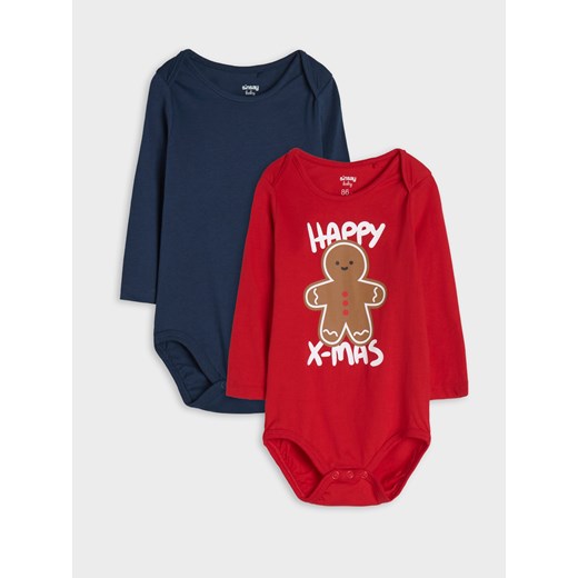 Sinsay - Body 2 pack - czerwony Sinsay 62 Sinsay