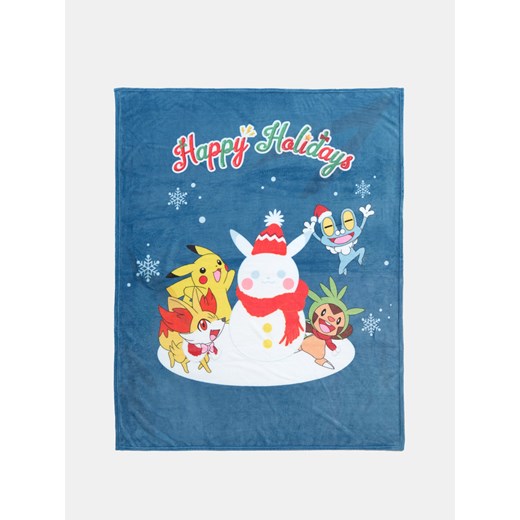 Sinsay - Świąteczny koc Pokémon - granatowy Sinsay One Size Sinsay
