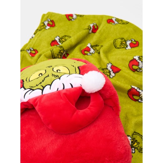 Sinsay - Koc i ocieplacz do stóp Grinch - czerwony Sinsay One Size Sinsay